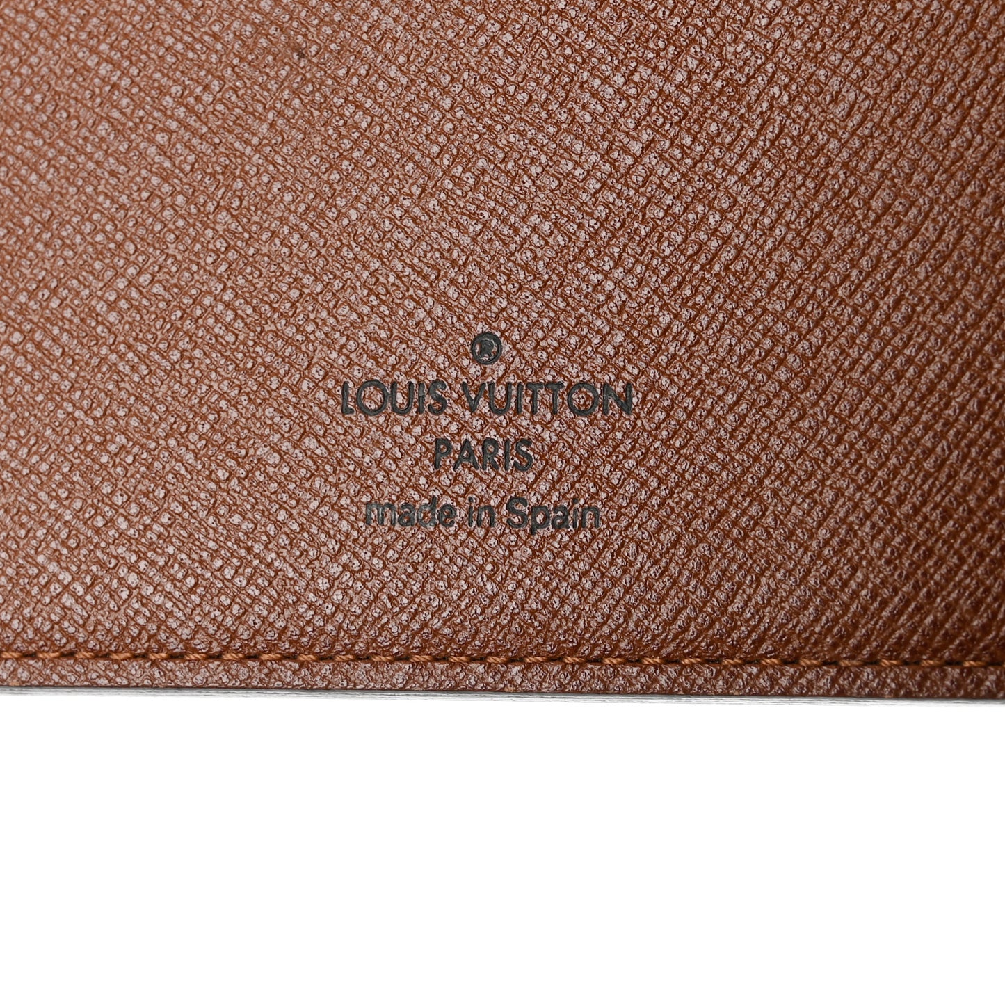 Monogram Desk Agenda Cover