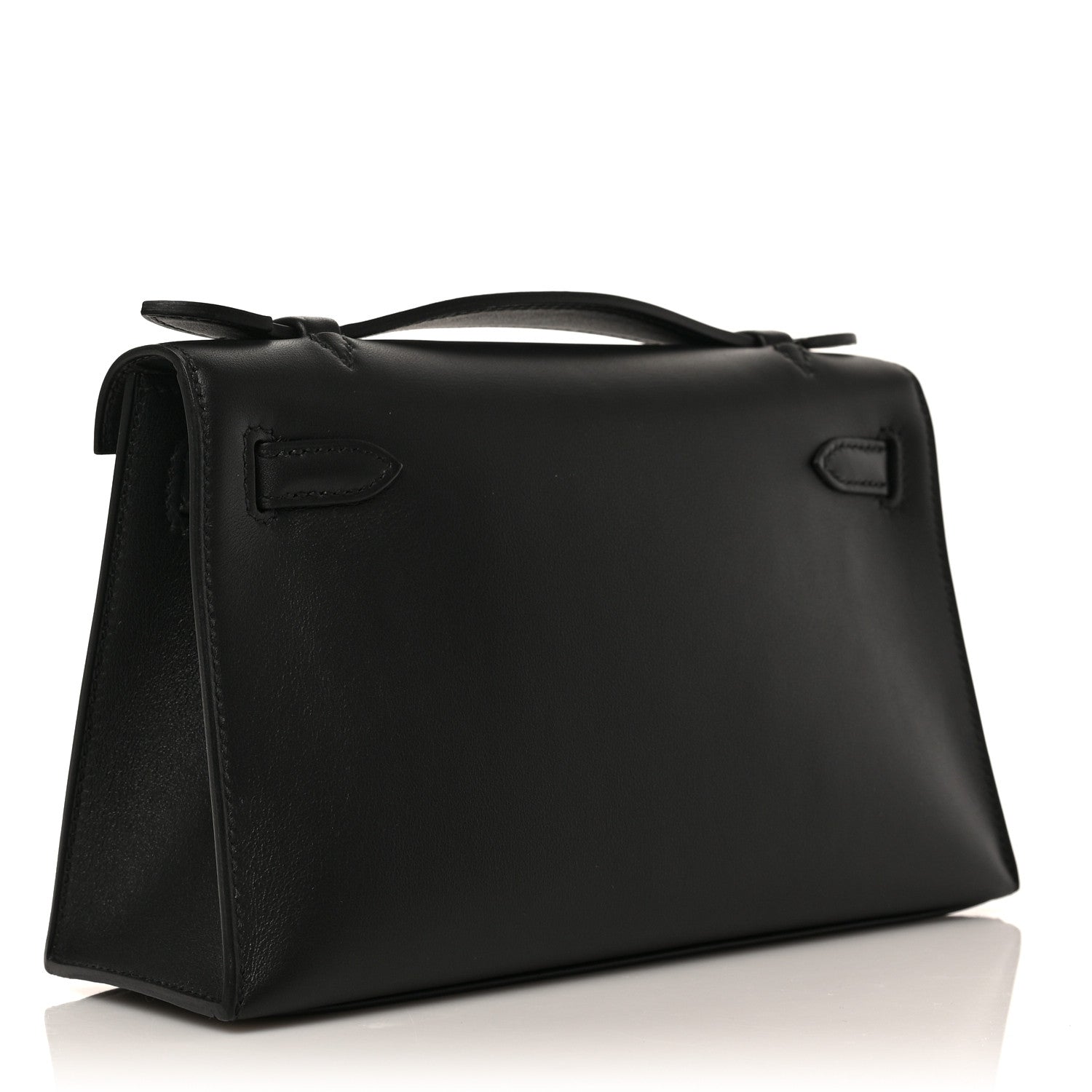 Hermes Swift Kelly Pochette Clutch Black 2 of 7