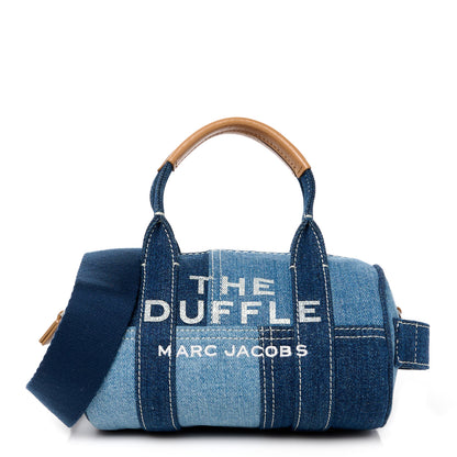 Marc Jacobs Denim Patchwork The Mini Duffle Bag Blue 1 of 11