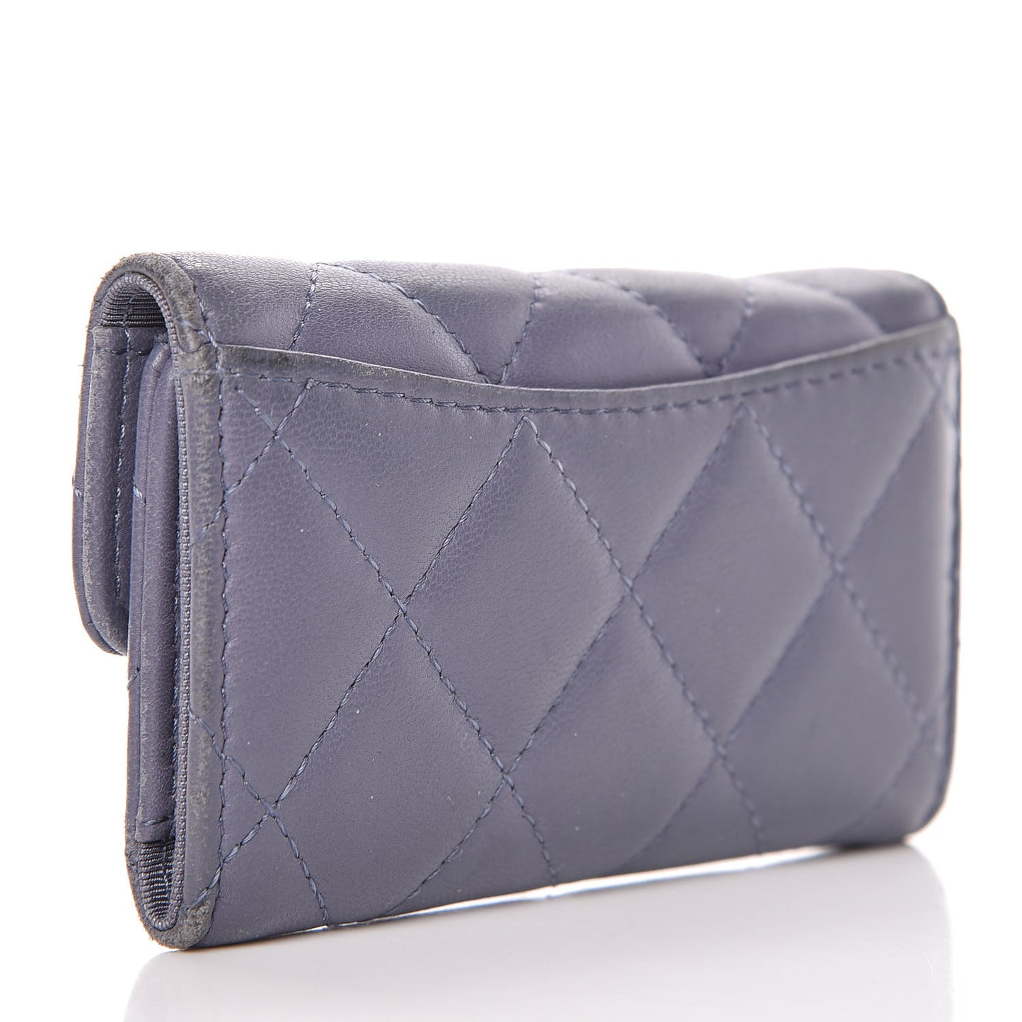 Lambskin Quilted 6 Key Holder Lavender
