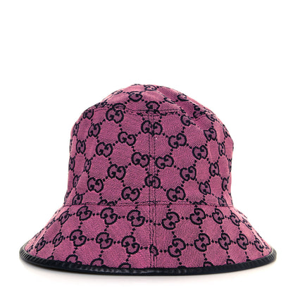 Gucci Monogram Multicolor New Sakai Calfskin Bob Malibu Bucket Hat M Parma Violet Blue 5 of 10