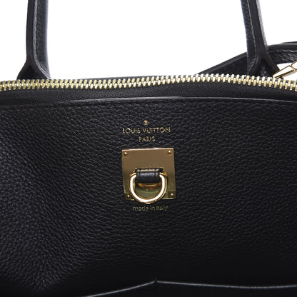 Louis Vuitton Calfskin City Steamer MM Black 5 of 9