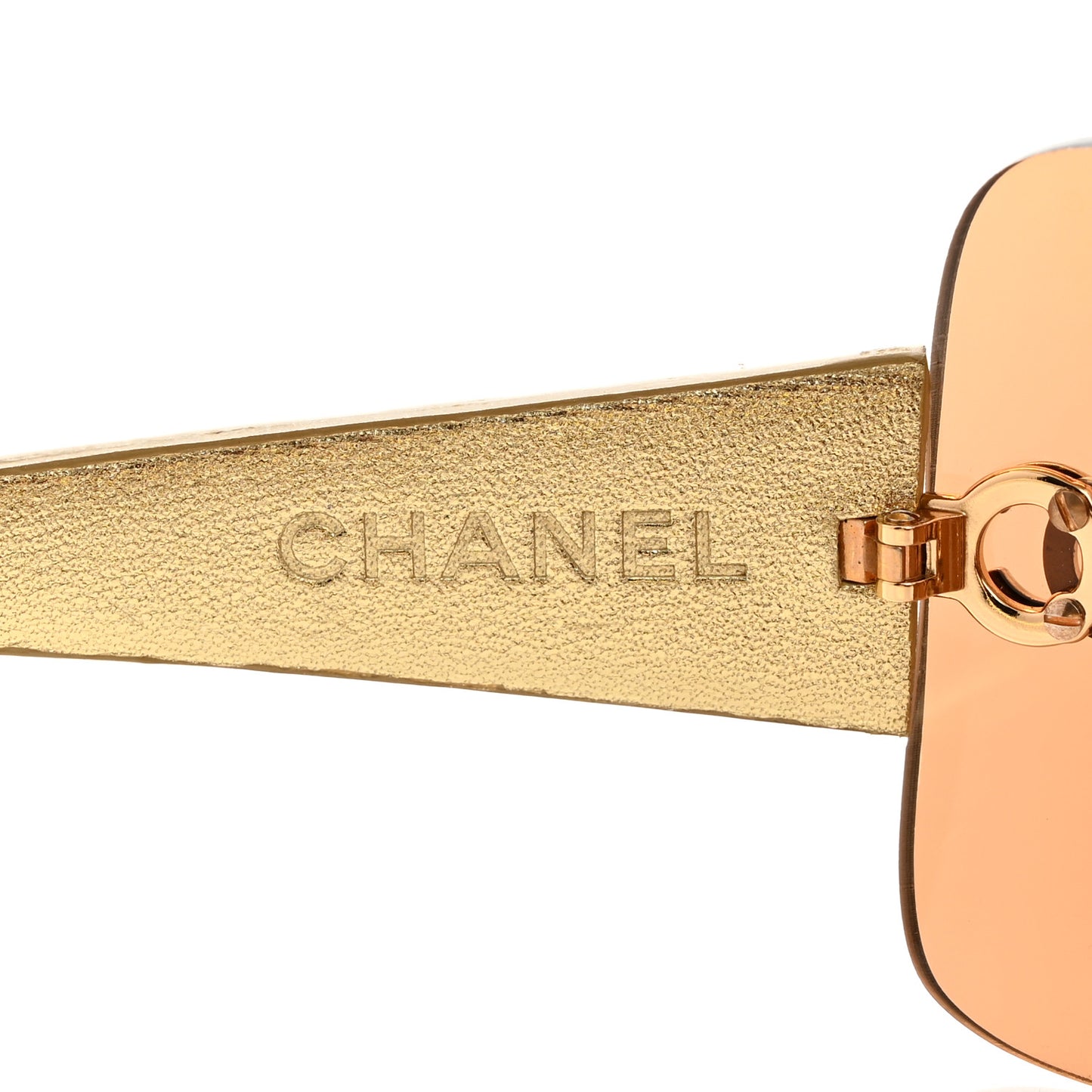 Metallic Quilted CC Sunglasses 4157-Q Beige