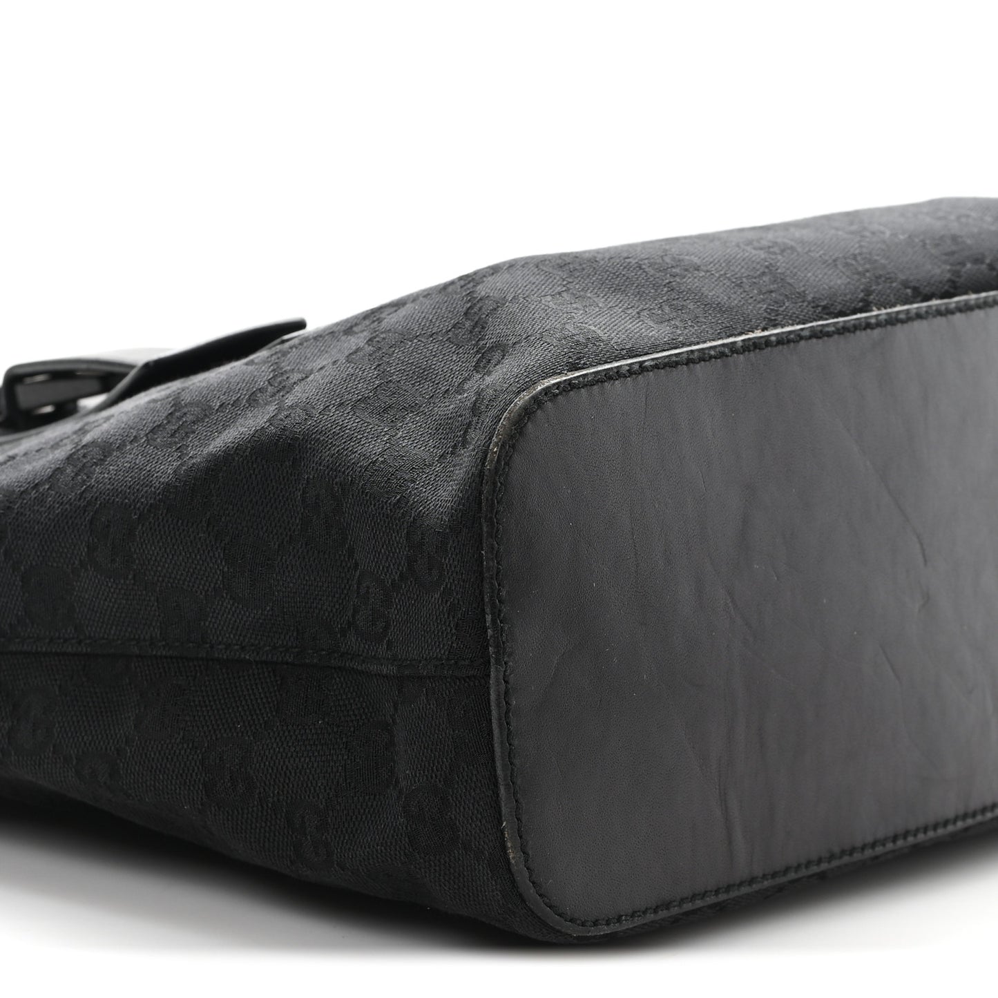 Canvas Monogram Tote Black