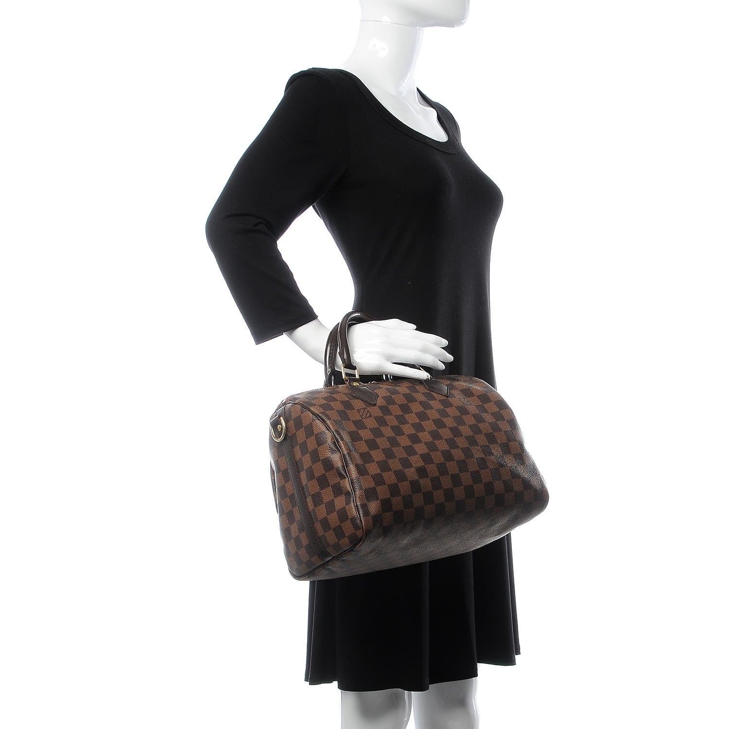 Louis Vuitton Damier Ebene Speedy Bandouliere 30 3 of 8