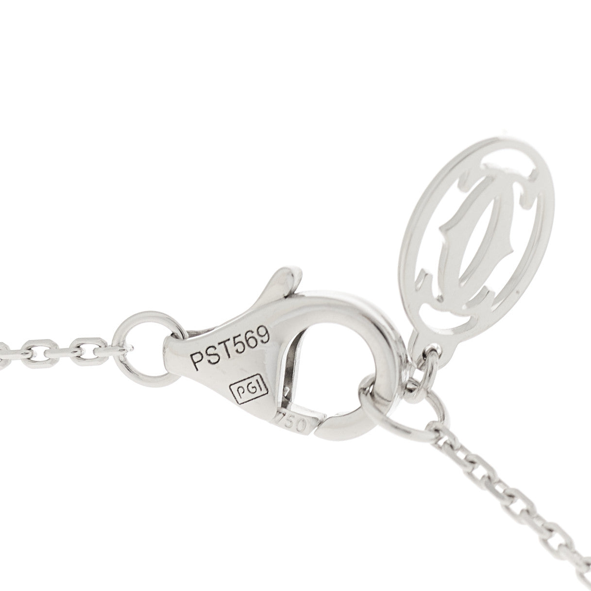18K White Gold Diamond XS D'Amour Pendant Necklace