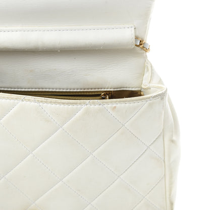 Chanel Lambskin Quilted Large Side-Packs White 23 of 28
