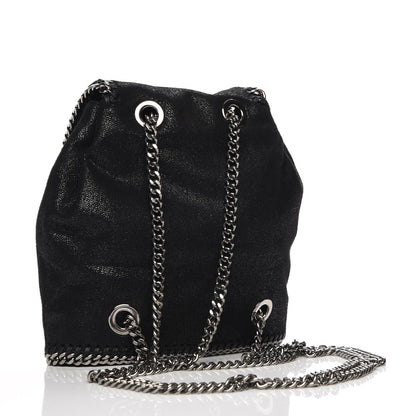 Stella McCartney Shaggy Deer Mini Falabella Backpack Black 3 of 8