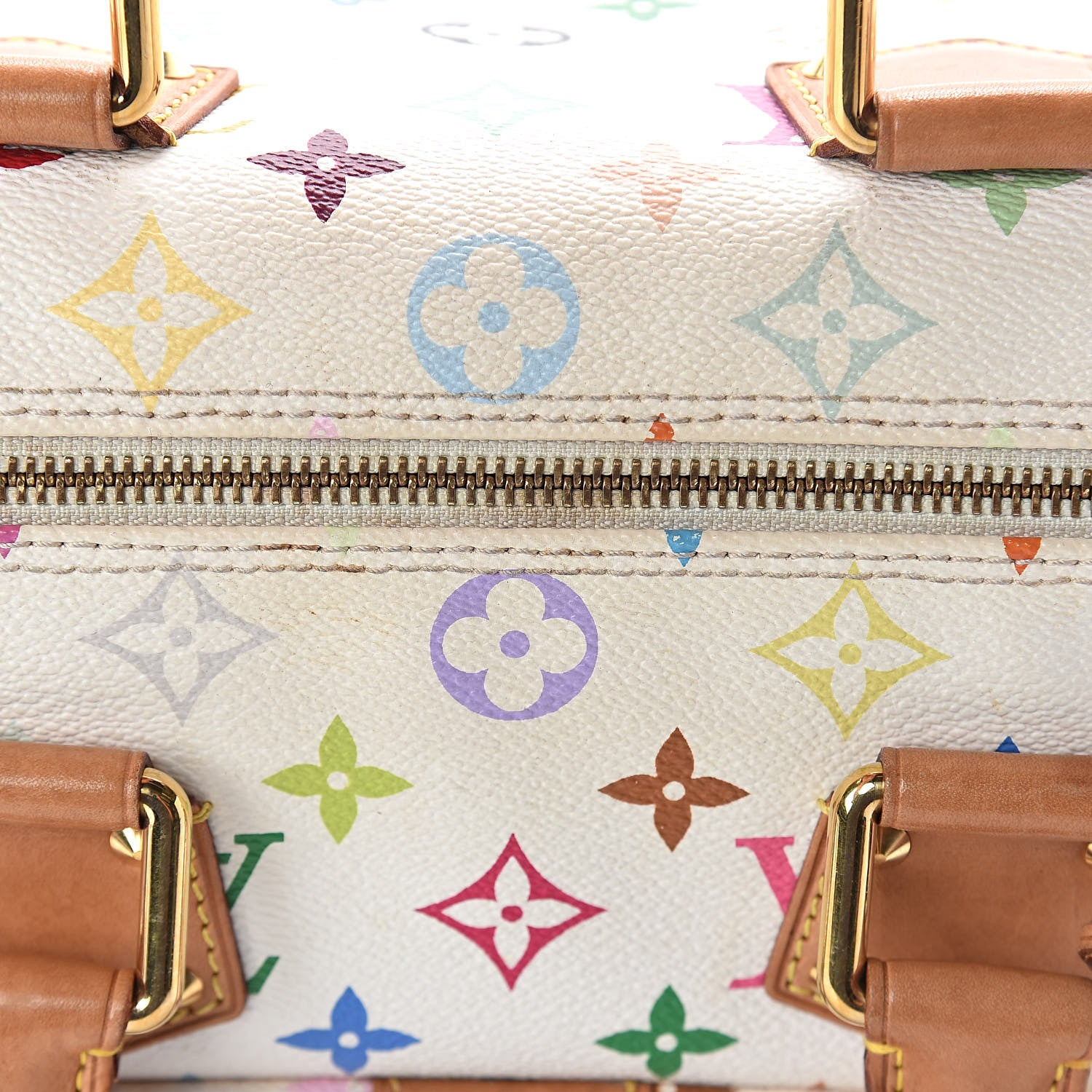 Louis Vuitton Monogram Multicolor Speedy 30 White 12 of 15