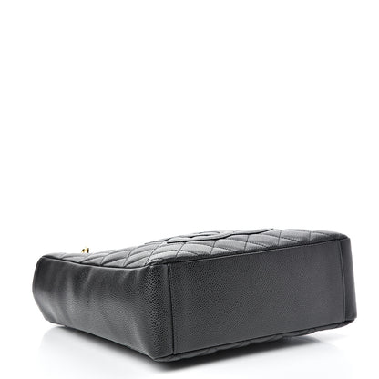 Chanel Caviar Quilted Petit Shopping Tote PST Black 3 of 10