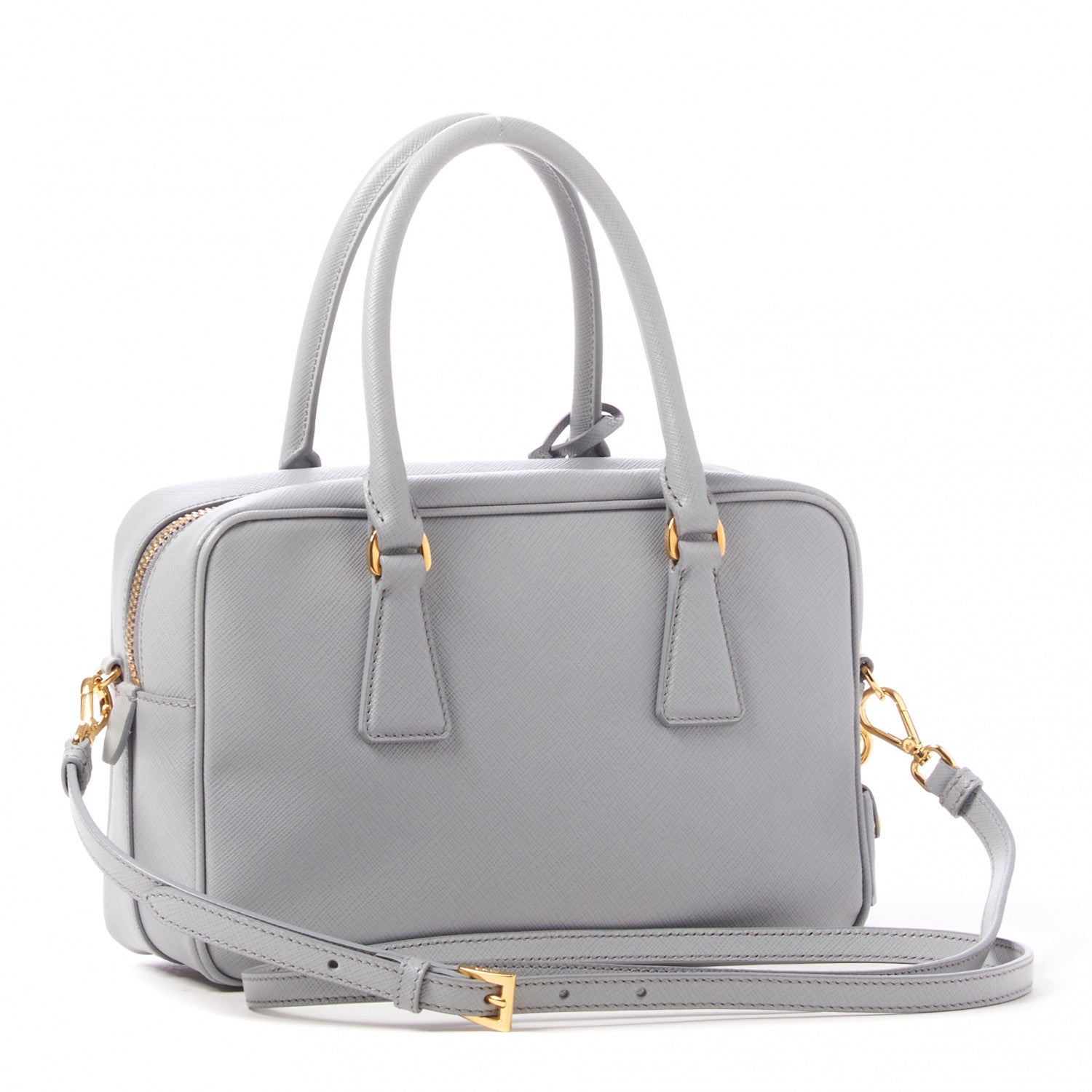 Prada Saffiano Lux Petite Bowler Nube 2 of 8