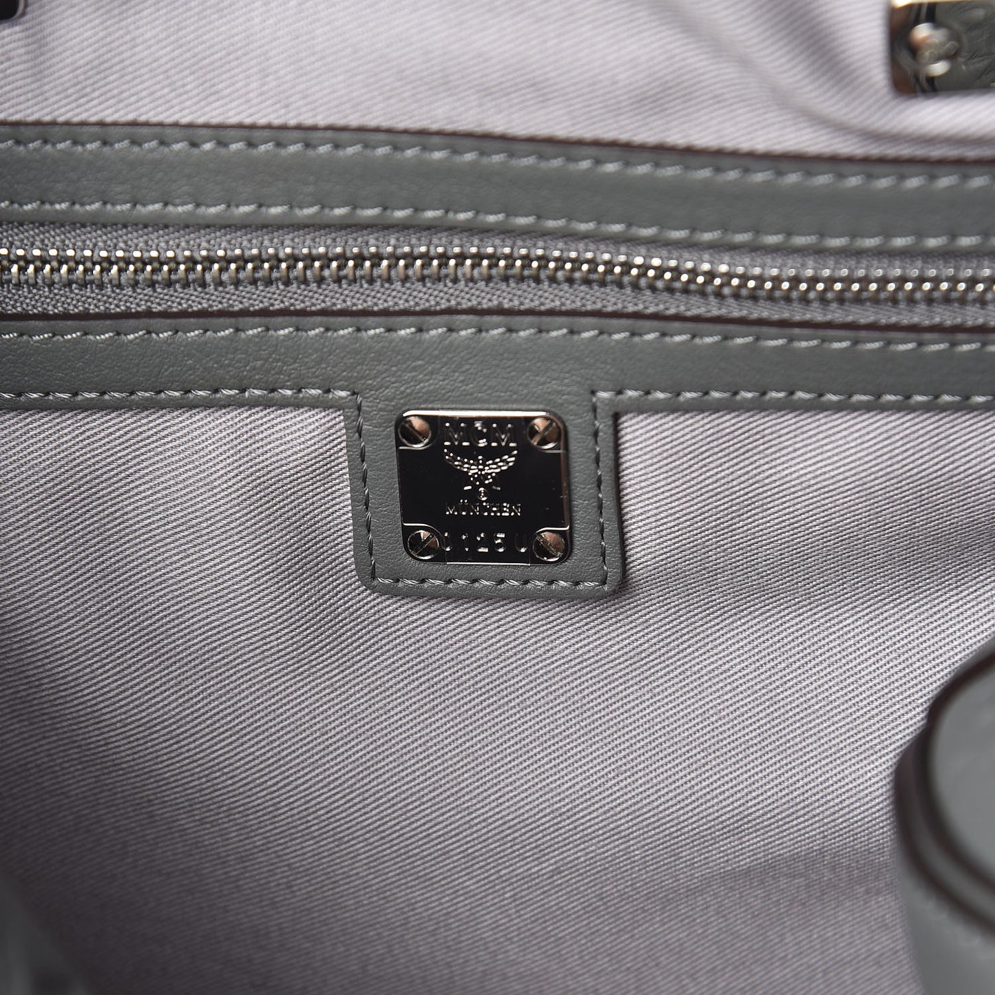 Calfskin Ottomar Monogram Essential Boston Bag Grey