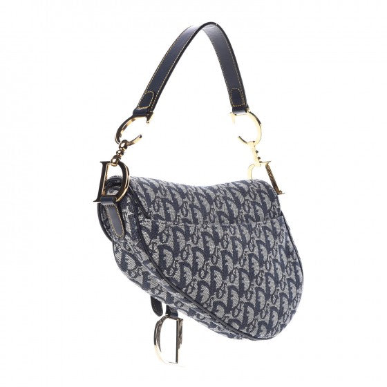 Monogram Saddle Bag Blue