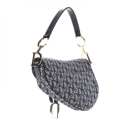 Christian Dior Monogram Saddle Bag Blue 3 of 7
