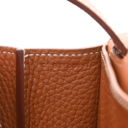 Hermes Taurillon Clemence Halzan 31 Gold 8 of 12