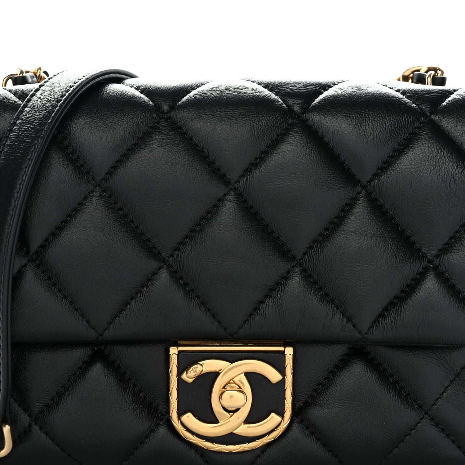 Chanel Lambskin Quilted Mini Flap Black 1820793 – FASHIONPHILE