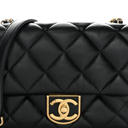 Chanel Lambskin Quilted Mini Flap Black 8 of 11