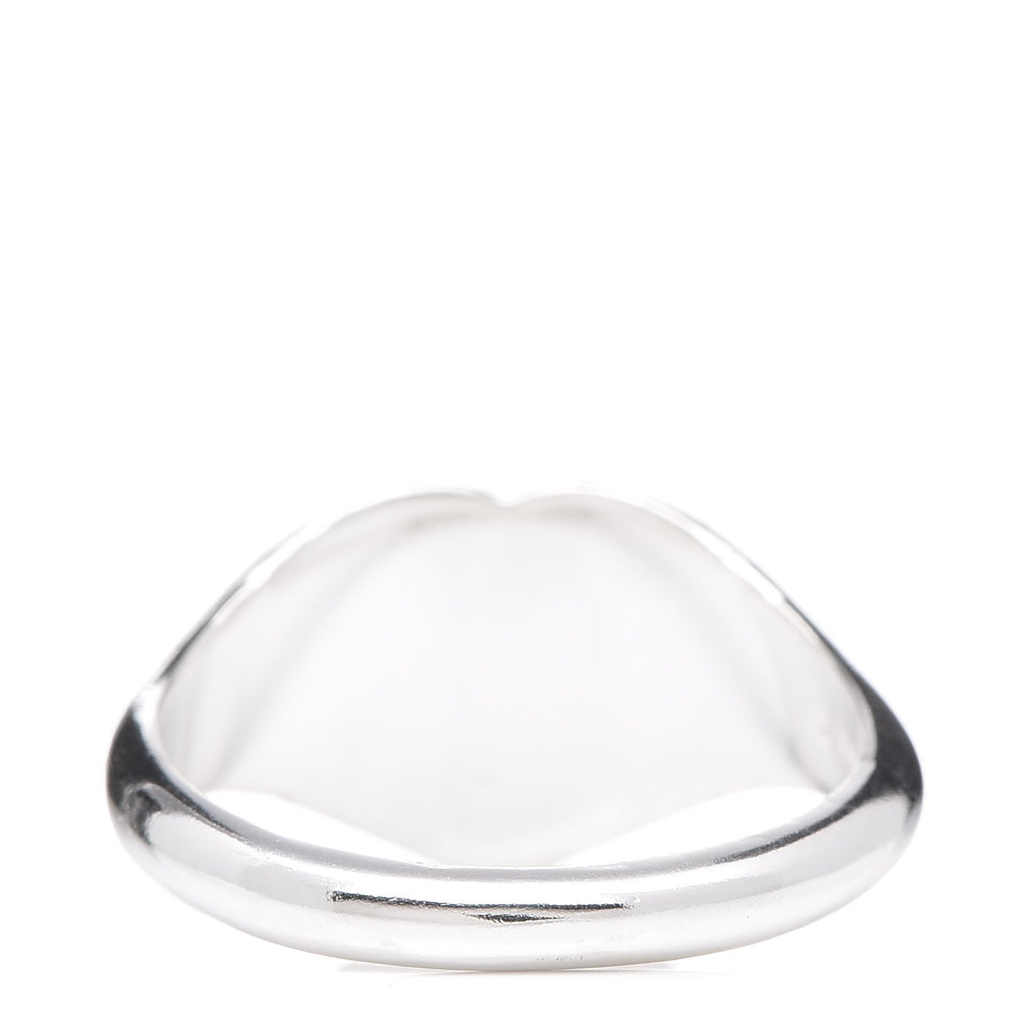 Tiffany Sterling Silver Return to Tiffany Heart Signet Ring 53 6.25 4 of 5