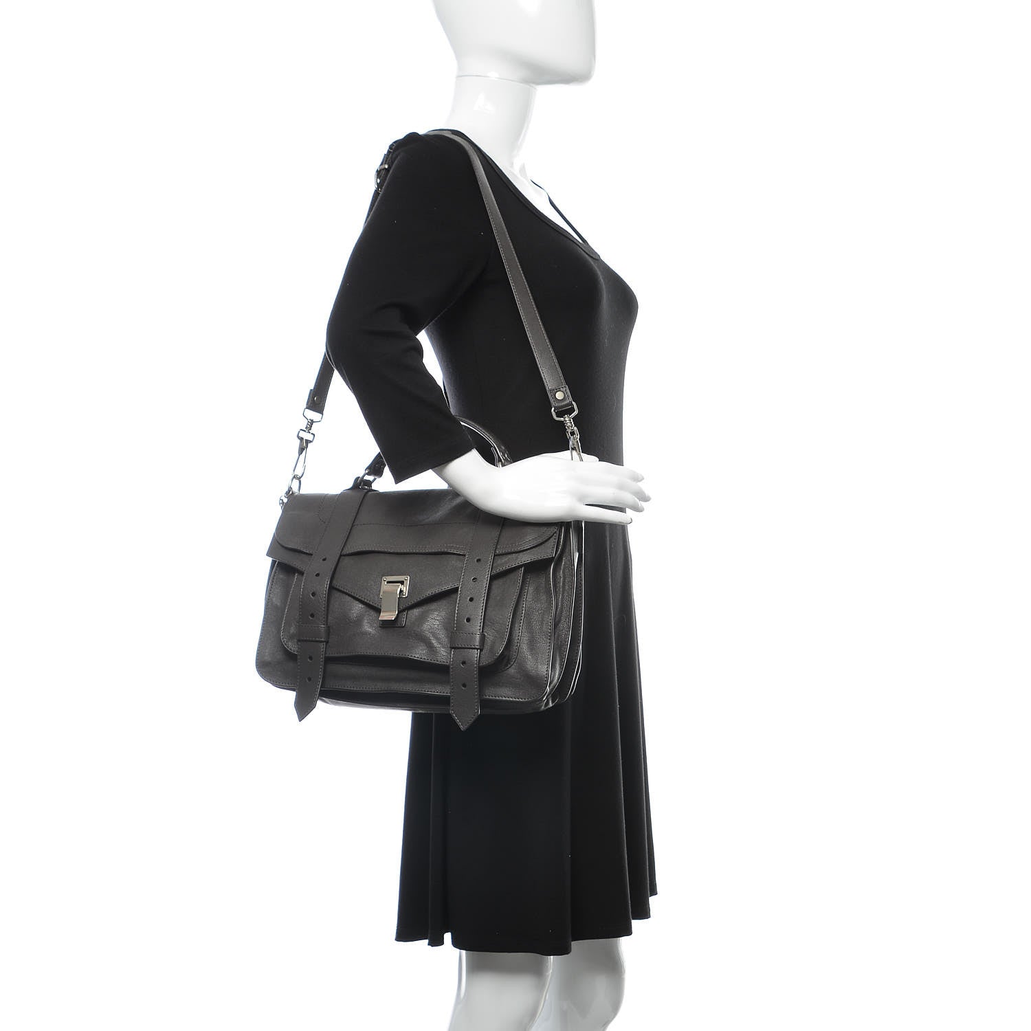 Proenza Schouler Lambskin Medium PS1 Satchel Pepe 2 of 11