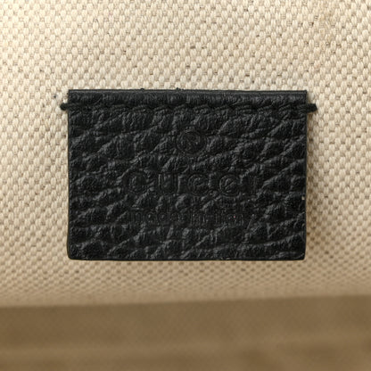 Gucci Grained Calfskin Sylvie Web Kingsnake Small Camera Bag Black Multicolor 7 of 13
