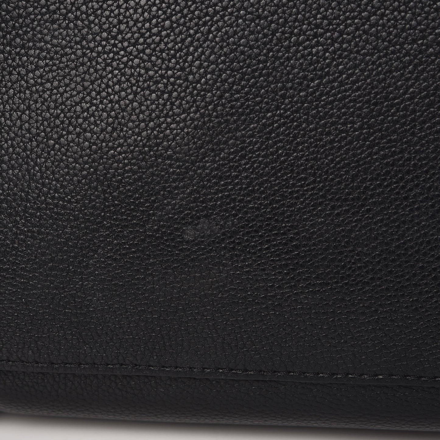 Drummed Calfskin Mini Luggage Black