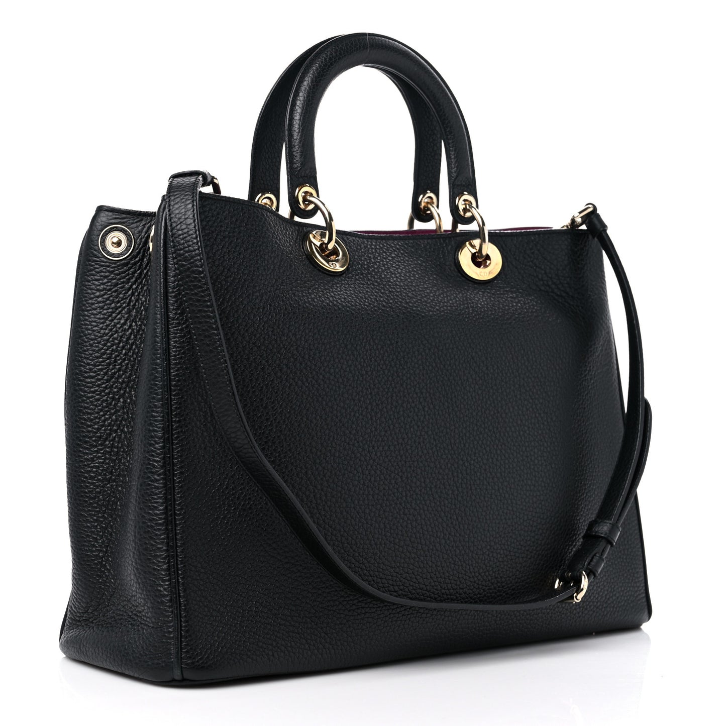 Bullcalf Large Diorissimo Tote Black Rose Indien