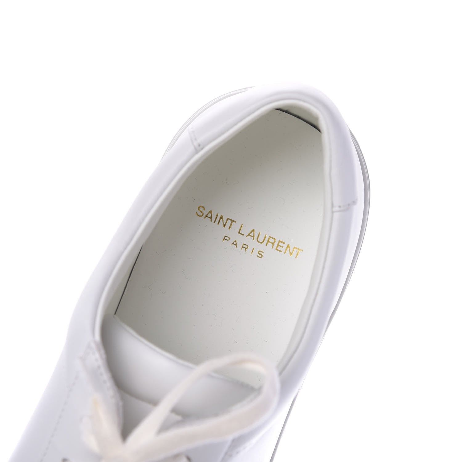 Saint Laurent Calfskin Andy Low Top Sneakers 41 Blanc Optique 8 of 10