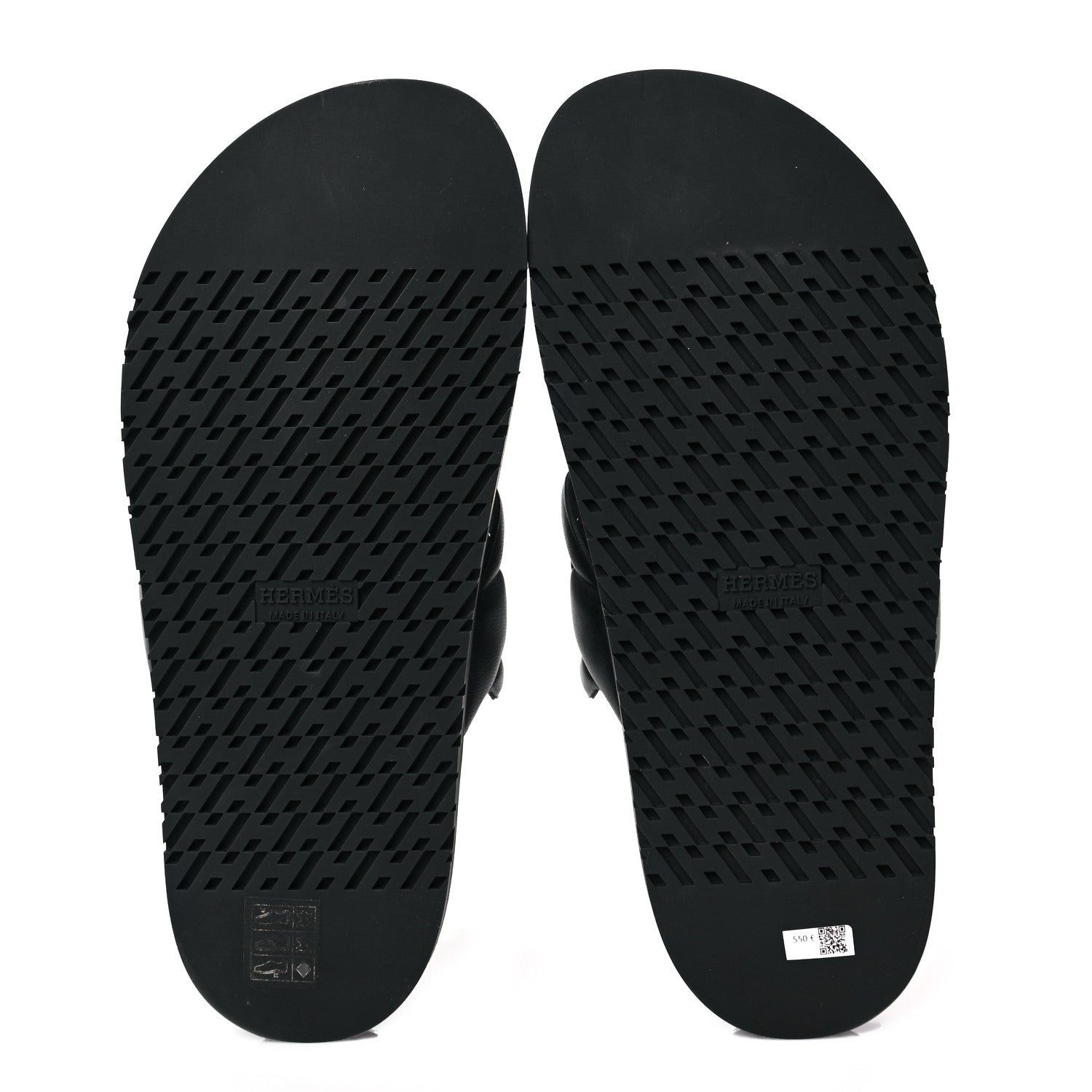 Hermes Nappa Extra Sandals 38 Black 5 of 7