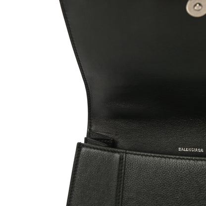 Balenciaga Grained Calfskin Medium Hourglass Top Handle Bag Black 11 of 11