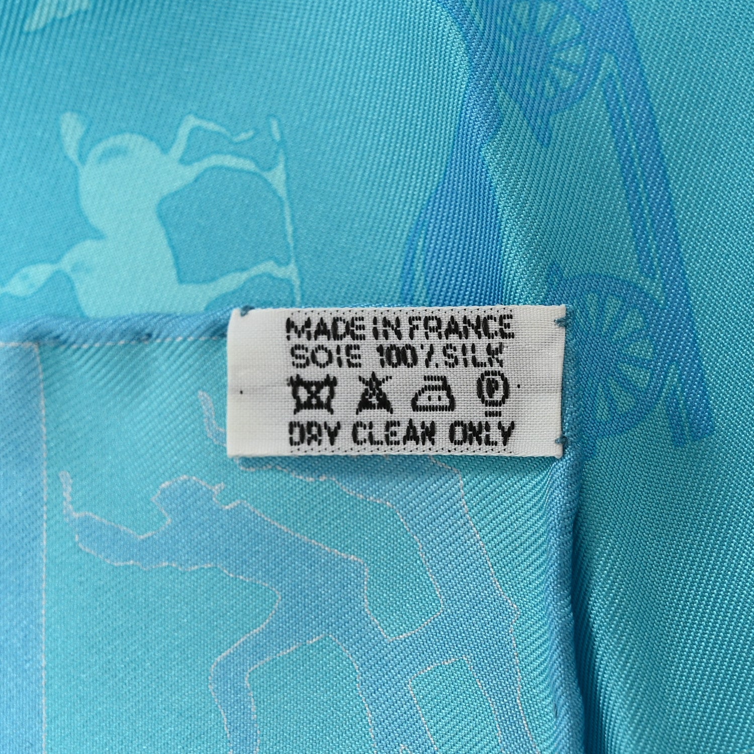 Hermes Silk Jeux D'ombres Pocket Square Scarf 3 of 6