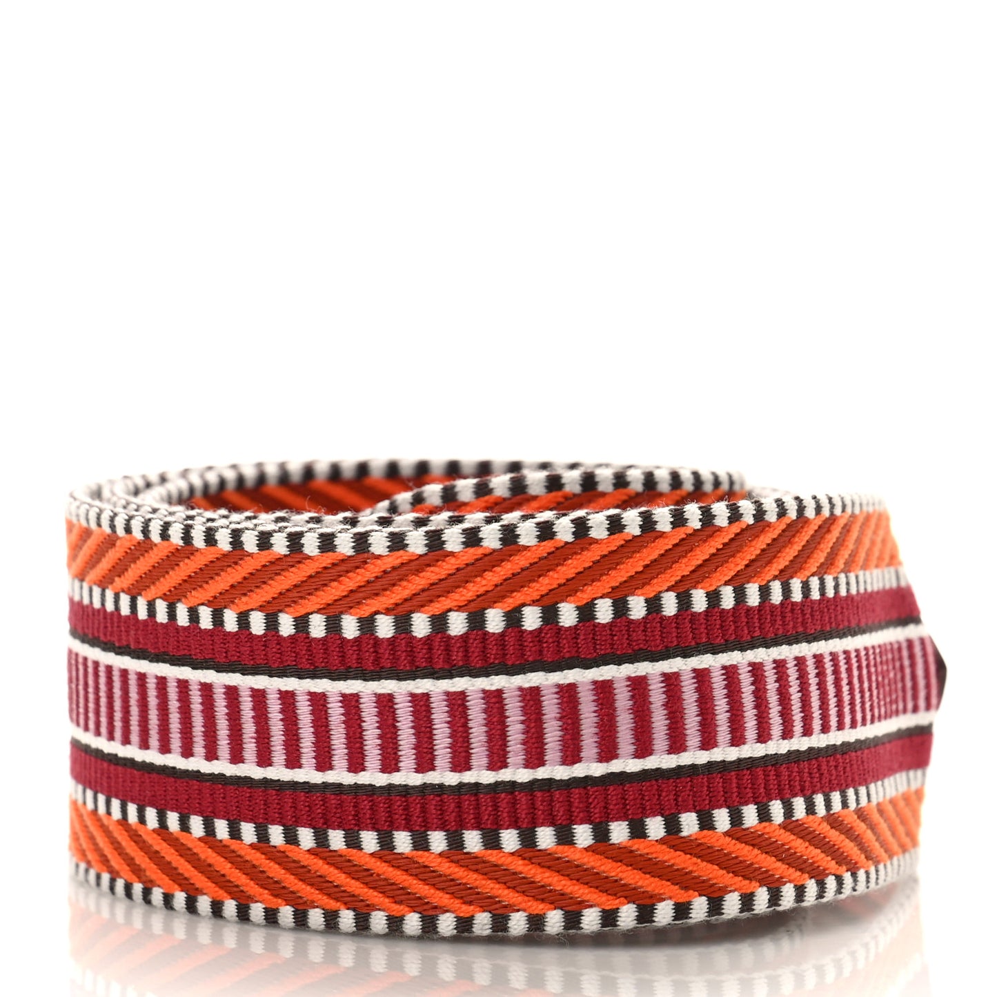 Toile Swift 50mm Sangle Cavale Shoulder Strap Orange Minium Rose Gold