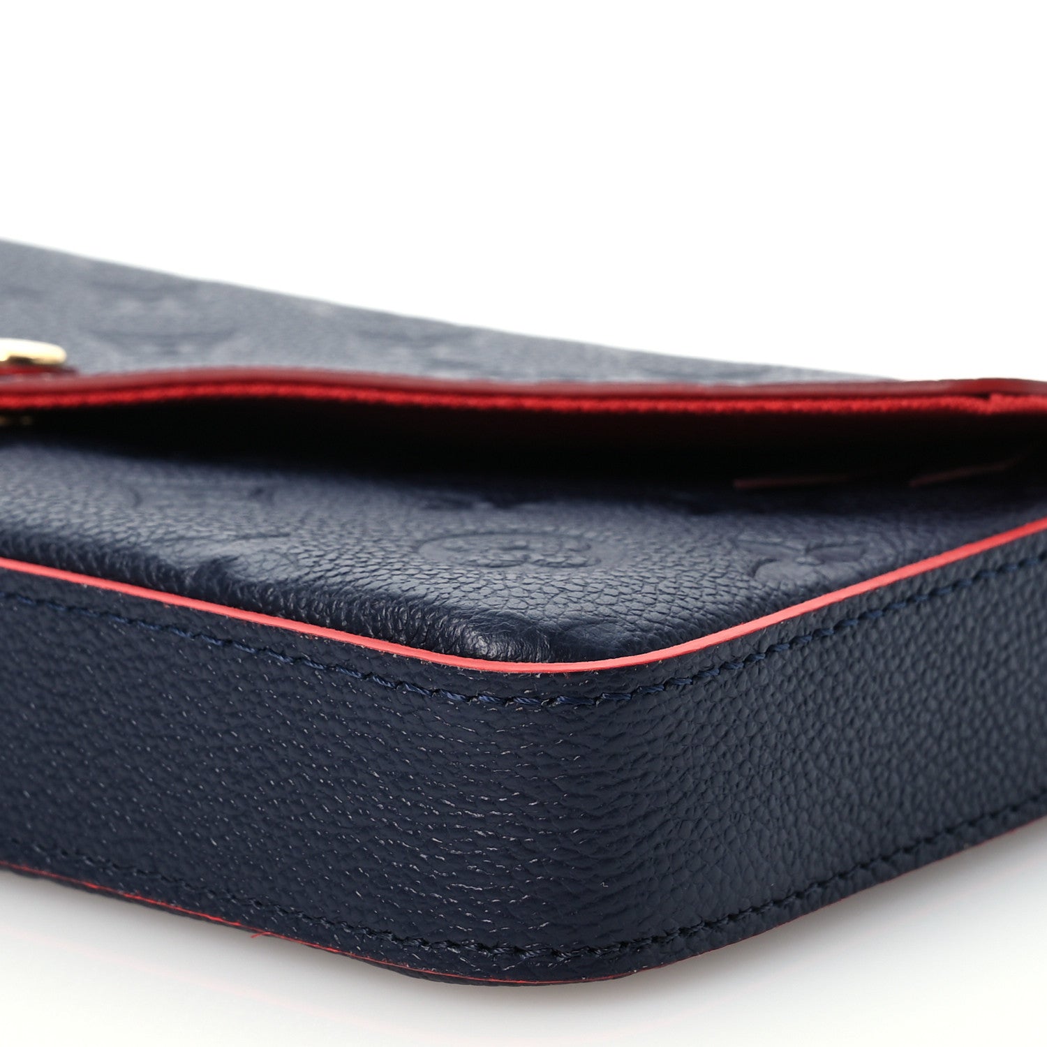 Louis Vuitton Empreinte Pochette Felicie Chain Wallet Marine Rouge 14 of 14