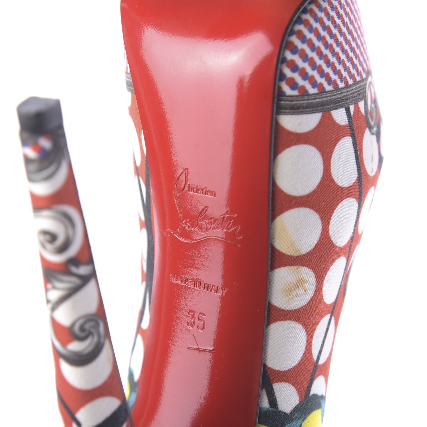Christian Louboutin Fabric Loubi Print Daffodile 160 Pumps 35 Multicolor 7 of 8