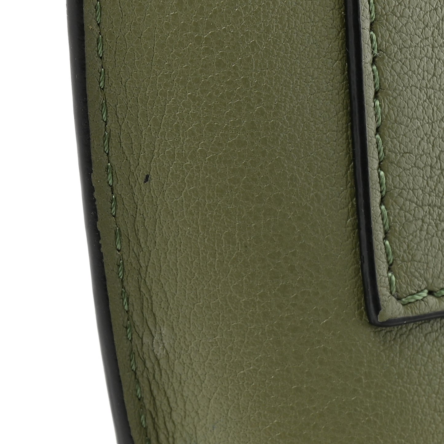 Calfskin Elephant Pouch Crossbody Bag Avocado