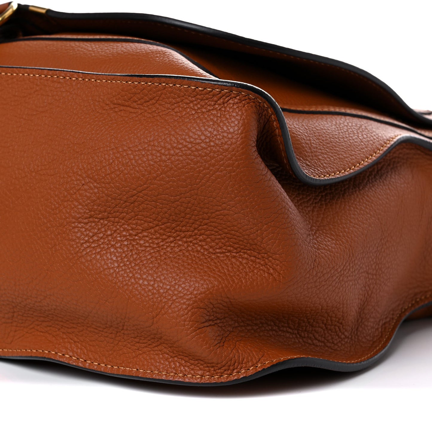 Calfskin Large Marcie Satchel Tan