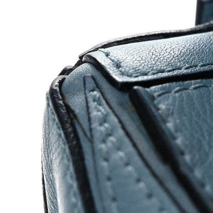 Loewe Calfskin Small Puzzle Bag Stone Blue 11 of 15