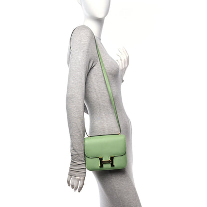 Hermes Epsom Constance 18 Vert Criquet 2 of 11