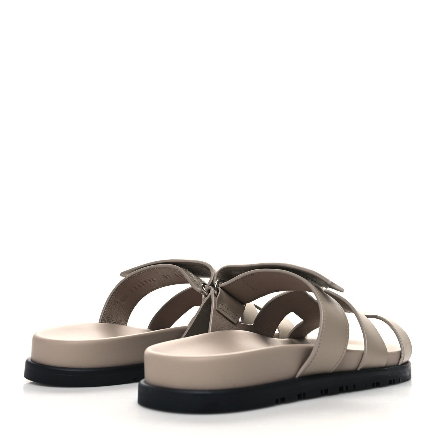 Hermes Calfskin Womens Chypre Sandals 39 Beige Mastic 4 of 8