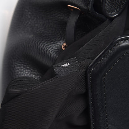 Alexander Wang Pebbled Calfskin Prisma Skeletal Backpack Black Rose Gold Hardware 11 of 14