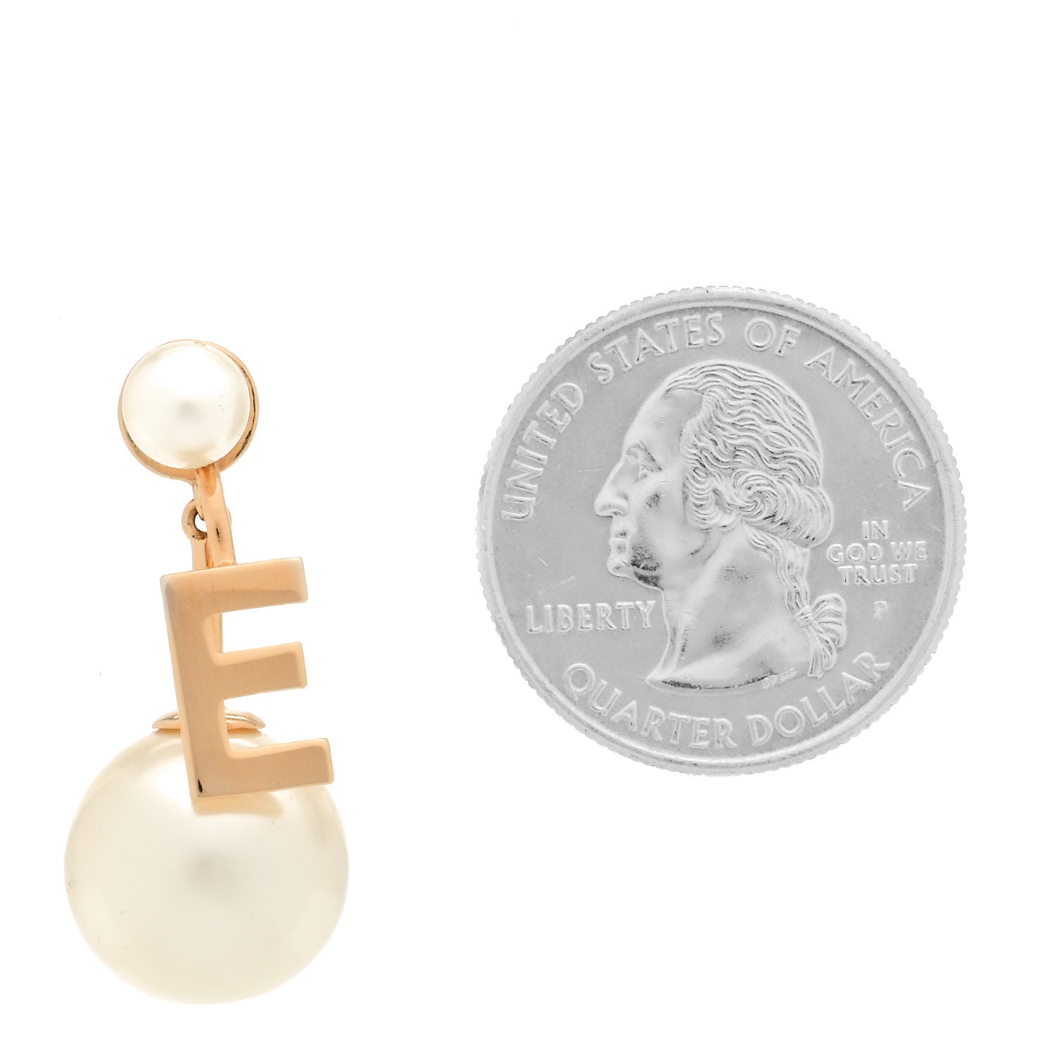 Christian Dior Pearl My ABCDior E Tribale Earring Gold 2 of 4