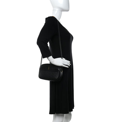 Saint Laurent Lambskin Quilted Victoire Camera Bag Black 2 of 5