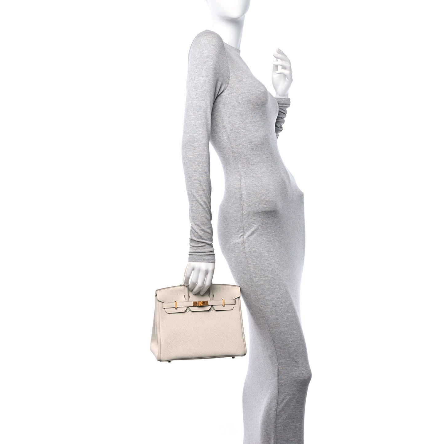 Togo Horseshoe Birkin 25 Craie Lime