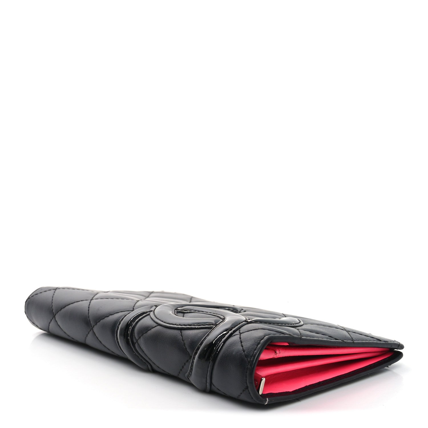 Chanel Calfskin Quilted Cambon Yen Wallet Black 4 of 9
