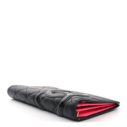 Chanel Calfskin Quilted Cambon Yen Wallet Black 4 of 9