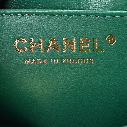 Chanel Iridescent Calfskin Quilted Mini Rectangular Flap Green 11 of 11