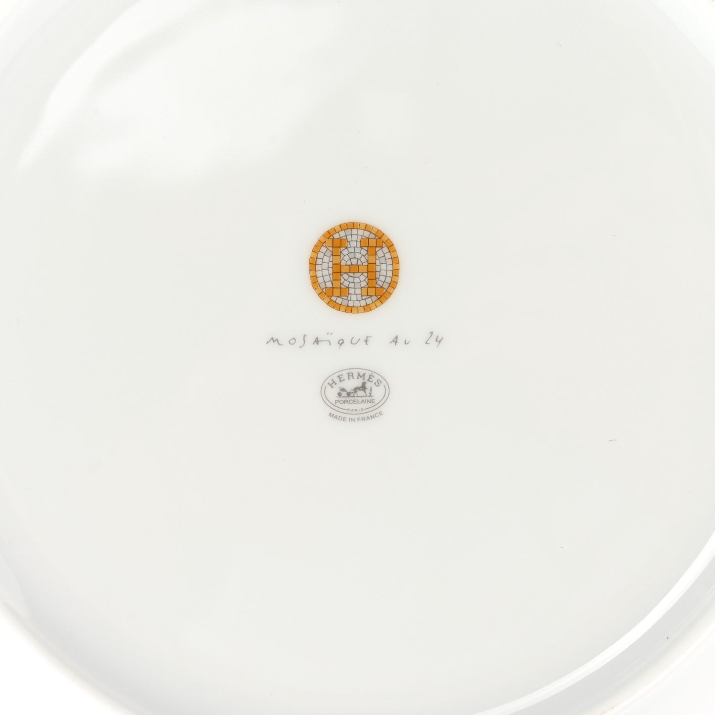 Porcelain Mosaique Au 24 Gold Dinner Plate Set of 2