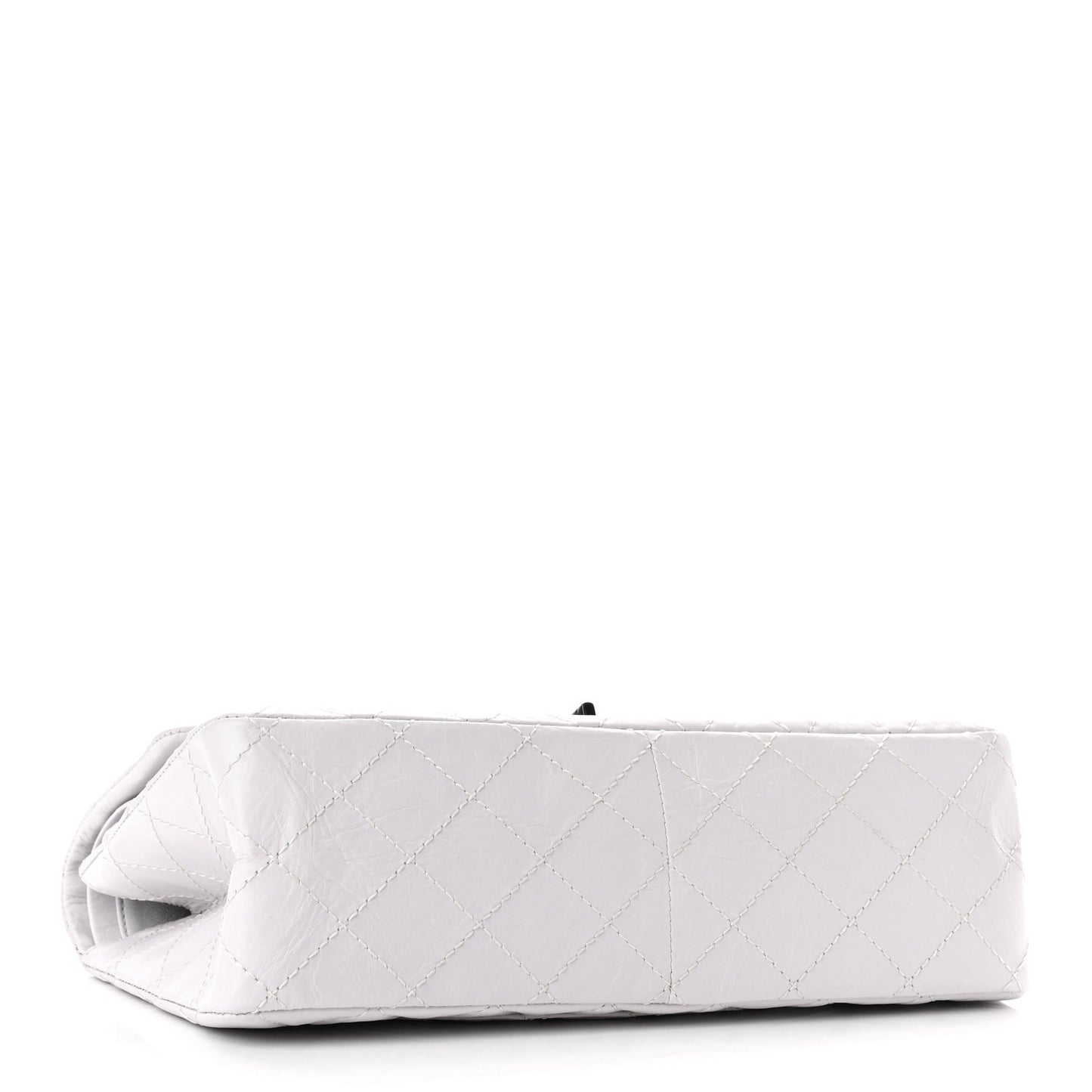 Aged Calfskin Quilted 2.55 Reissue 226 Flap White