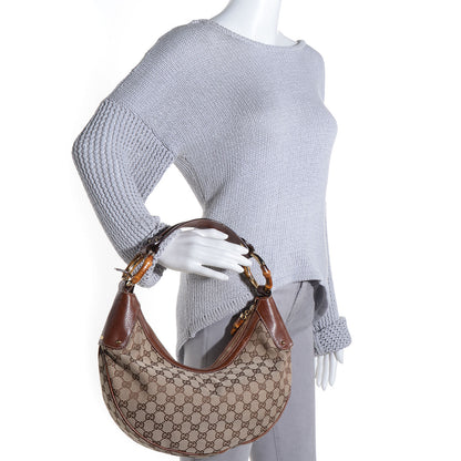 Gucci Monogram Bamboo Ring Hobo Brown 2 of 7