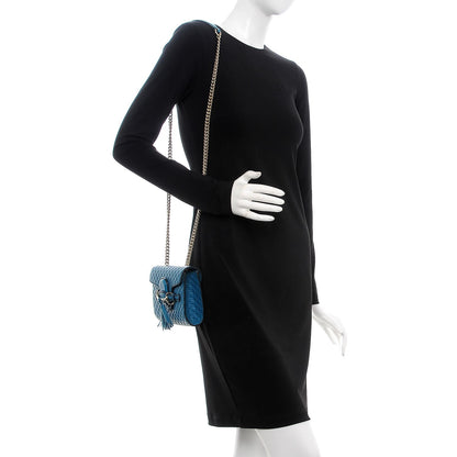 Gucci Microguccissima Mini Emily Shoulder Bag Deep Cobalt 2 of 8