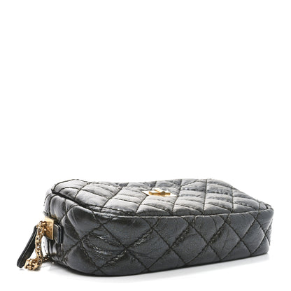 Chanel Metallic Aged Calfskin Quilted Mini Reissue Camera Case Ruthenium 4 of 11
